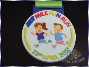 Quality Personalized Childrens Plastic Medals , Fun Run Medals Non Enamel wholesale