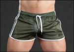 Solid Woven Men Mesh Shorts M-2XL Worsted Beach Fitness Training Shorts