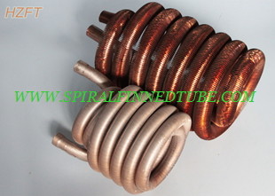 Integral Water Heater Finned Coil Heat Exchangers / Finned Coil