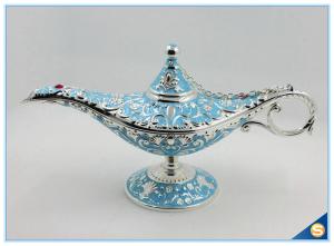 Quality Middle East style metal aladdin lamp trinket box jewelry box for gift wholesale