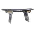 Aviator Polished Aluminum Executive Fighter Jet Wing Desk Aviation Furniture