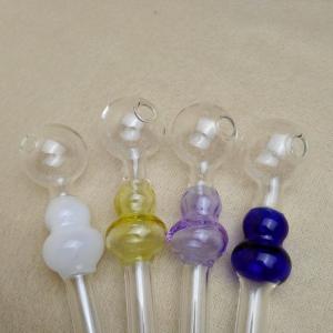Quality Simple Clear Glass Smoking Pipe 2mm Thick Customized Logo Avaiable wholesale