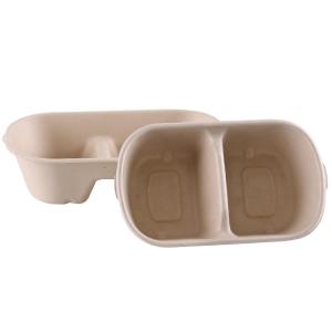 Quality 100% Compostable Biodegradable Food Container Pulp Packaging Box wholesale