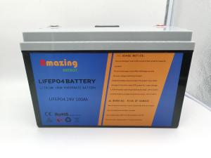 Quality RV Boat Rechargeable Lifepo4 Battery 24V 100Ah For Golf Cart wholesale