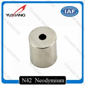 Quality Round Hollow Cylinder Ndfeb Permanent Magnet N52 Diametrically Magnetized wholesale