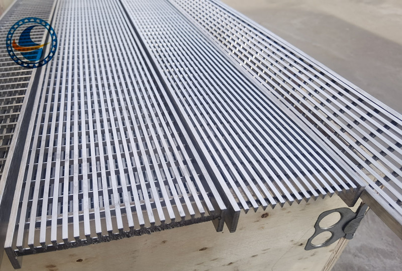 Straight Grating Wedge Wire Screen Panel Stainless Steel 316l 3mm Slot