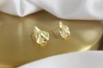 Lanciashow 925 Sterling Silver Studs Earrings Irregular Fine Jewellery