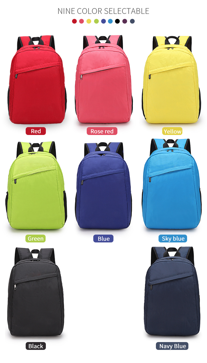 Wholesale custom logo men and women leisure fashion middle school students waterproof backpack school bags
