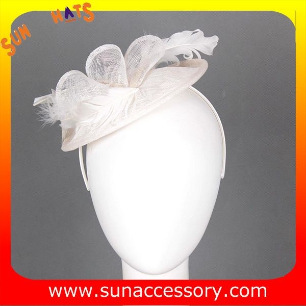 0900 Elegant design sinamay fancinators hats for ladies ,Fancy Sinamay fancinator from Sun Accessory