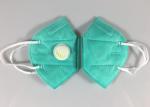 Stock 5 Ply Green 10pcs Kn95 Face Mask With Valve