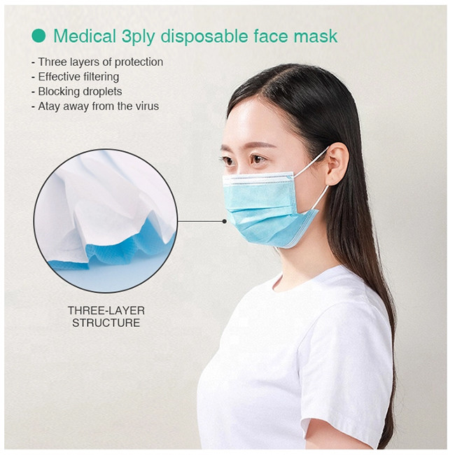 99% FDA Disposable 3 Layer Medical Mask