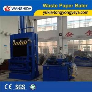 Quality Height 1200mm Vertical Baler Machine 15kW Vertical Bale Press For Waste Papers wholesale
