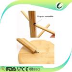 Hot-selling bamboo kitchen hanging cup holder cup drying rack