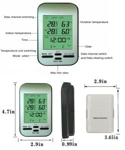 Quality Digital Weather Station And Wireless Wall Mounted Room Thermometer Clock wholesale