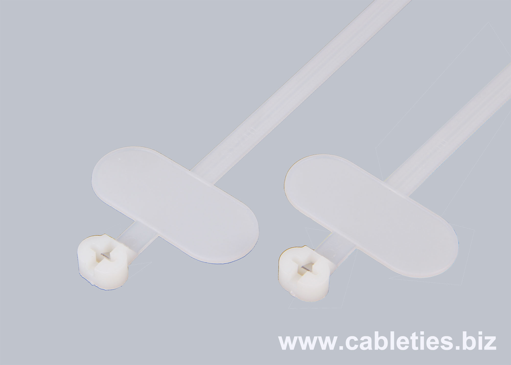 Nylon cable tie with stainless steel inlay barb lock marker tie