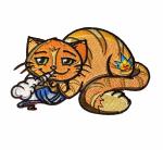 Animal Cat Birds Custom Velcro Patches Woven Embroidery Handmade