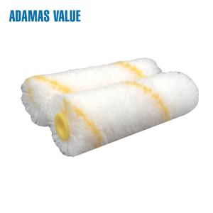 Quality Yellow Stripe Acrylic Mini Roller Paint Brush Hotmelt Thermo Bonding wholesale