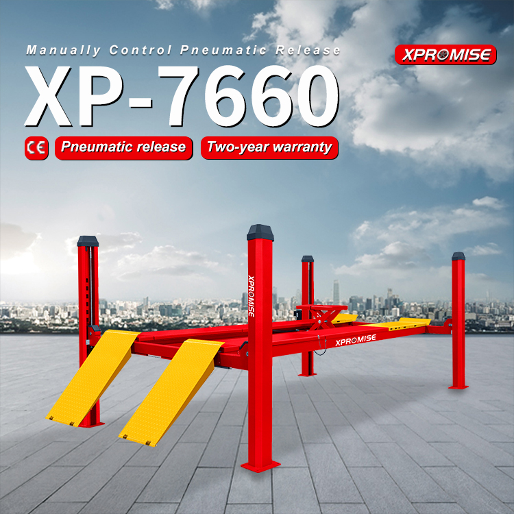 CE Certification Four Post Hydraulic Garage Equipment Car Lift