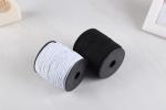 Colorful Round Polyester Elastic Cord 1mm 1.5mm 2mm 3mm Webbing Band Black White