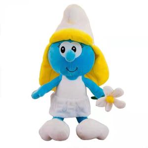 Quality 40cm Cartoon Smurf Stuffed Animal Anime Plush Toys Blue Father Blue Sister wholesale