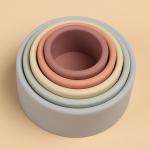 Brain Development Baby Silicone Products Silicone Stacking Cups SGS