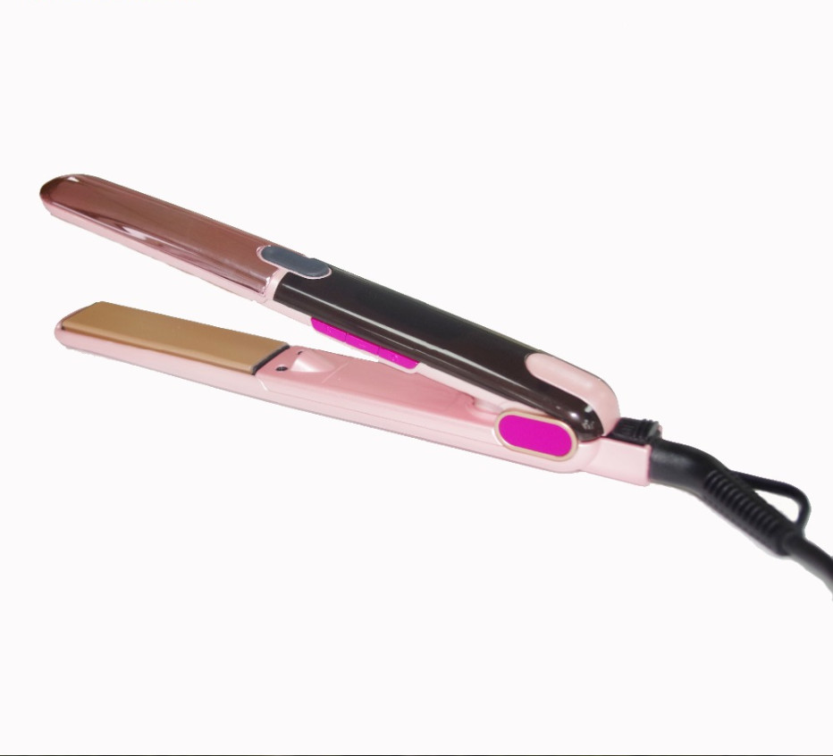 ABS Housing Rotary Knob Tourmaline Flat Iron Hair Straightener