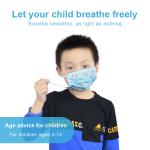 Anti Dust Kids Medical Face Mask Cute Cartoon Printing Customized Design
