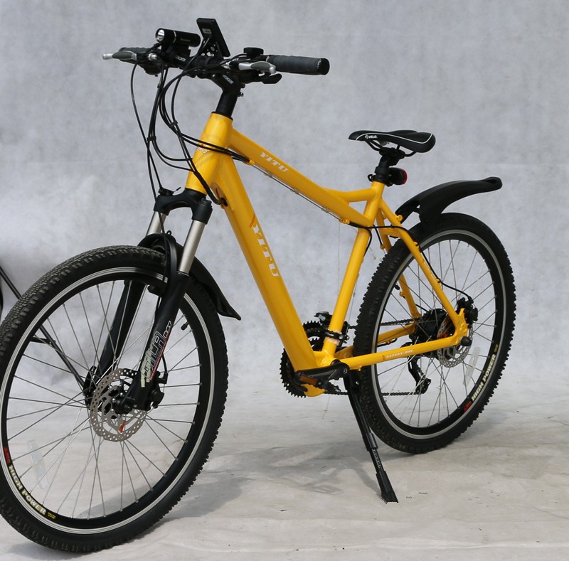 Blue Electric Bike 21 Speed With Hidden Battery 36V 250W / 350W Motor Power