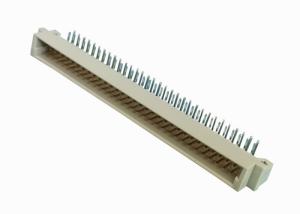 Quality Male DIN 41612 Pcb Pin Connector 2X32 Pin Right Angle Type Beige Color wholesale