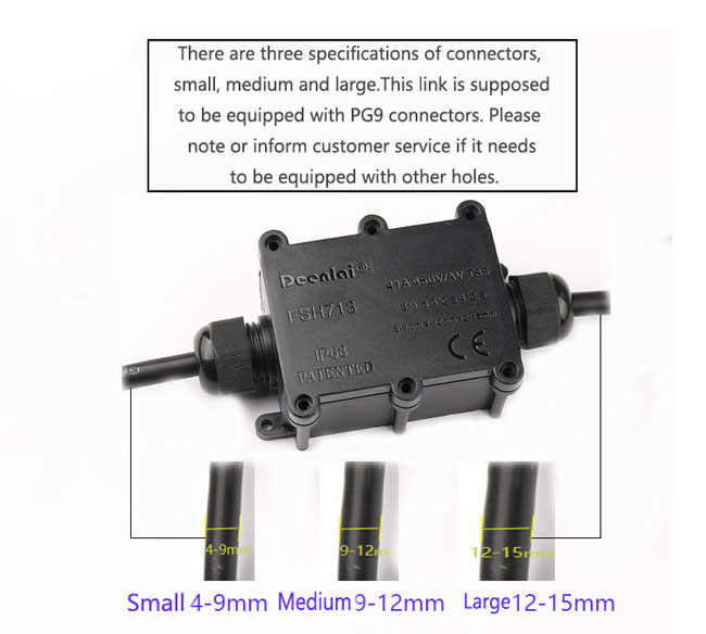 IP68 Outdoor Pool Light Accessories , Double - Way Swimming Pool Light Junction Box