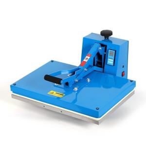 Quality Blue Flat Clamshell T Shirt Heat Press Machine For Sublimation Printing wholesale