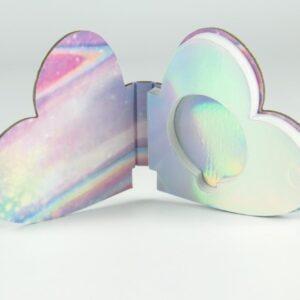 Quality Heart Shape Cosmetic Packaging Box Eye Shadow Palette Packaging Box wholesale
