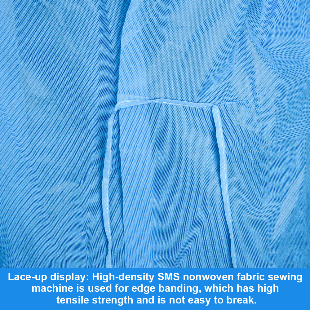 SMS Disposable Isolation Aprons , SMS Disposable Medical Protection Gown