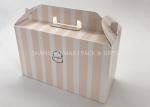 Retail Corrugated Wine Gift Boxes With Handle Cardboard Shipping Moving Color