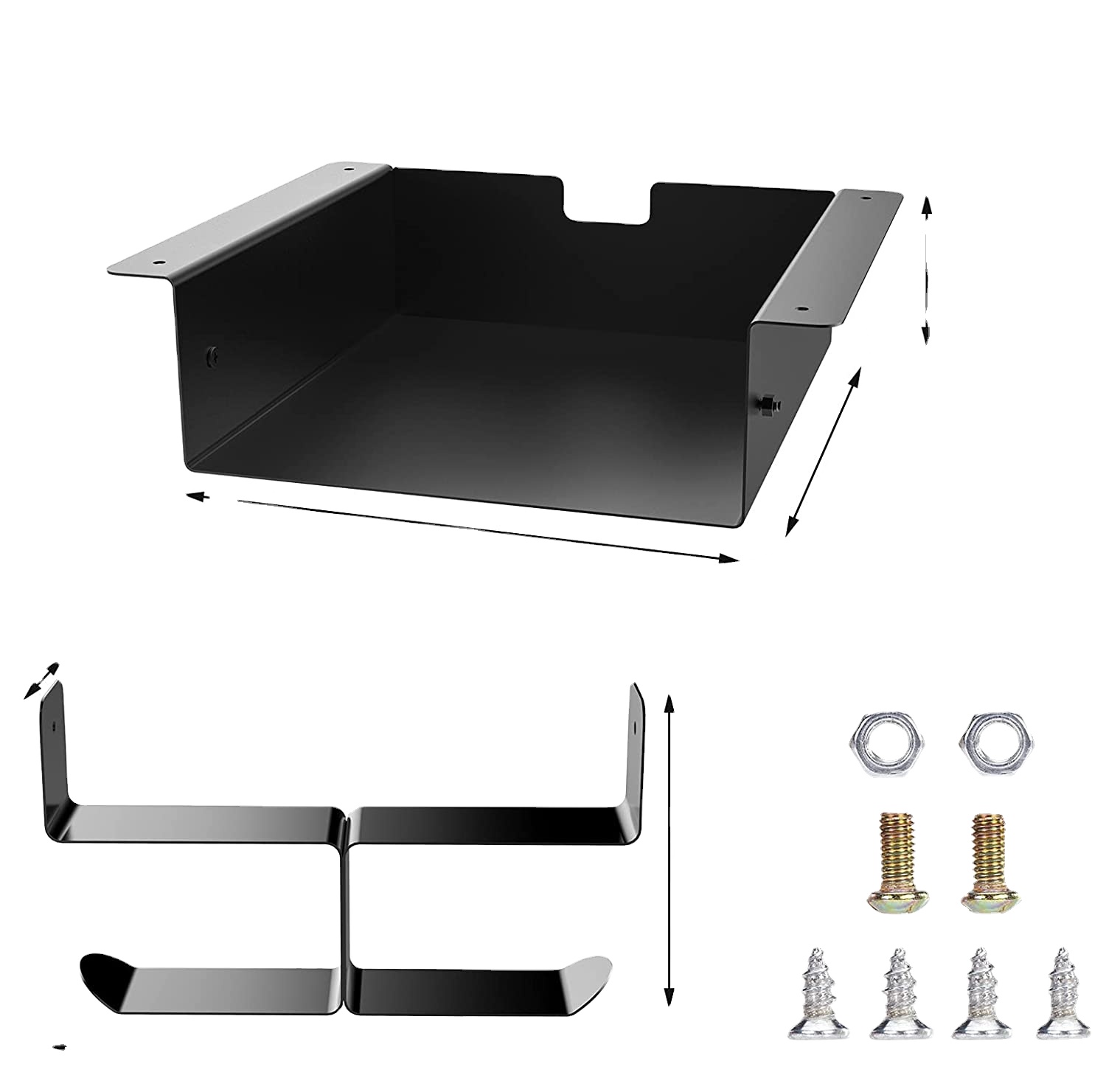 Under Mount Desk Storage Shelf Under Desk Drawer Space Saving Desk Storage Box Tray