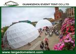 20m Diameters Round Geodesic Dome Tents With Clear PVC Fabric