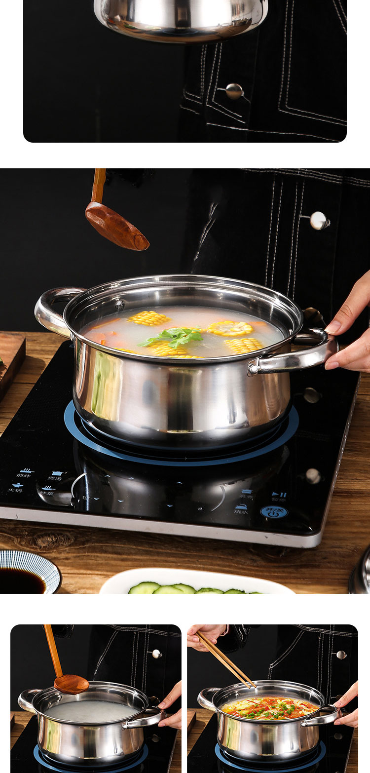 OEM/ODM 10 Piece Stainless Steel Cookingware Pot Set Cooking Pot Set Ollas Kitchen Ware Pot Cookware Sets