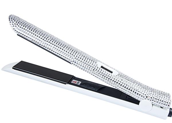 Luxurious Crystal Bling Hair Straightener Rhinestone Shine with Ceramic Flat