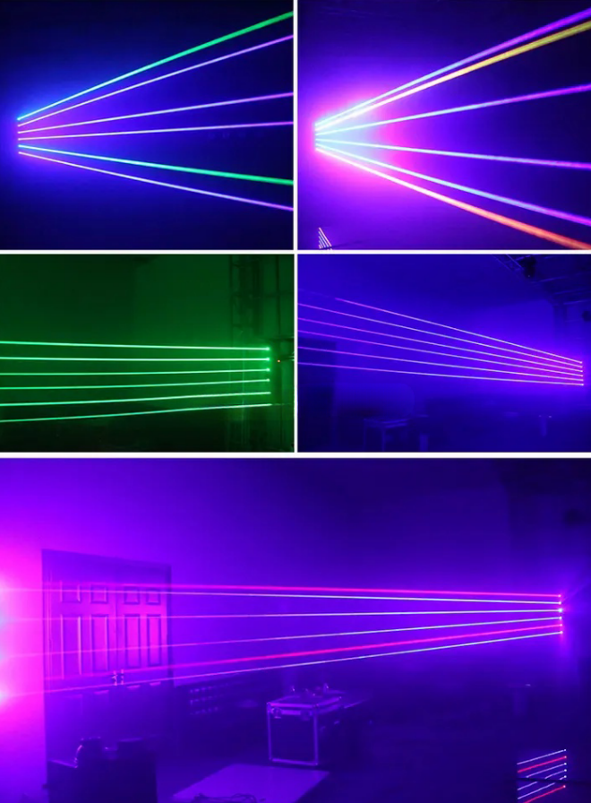 6pcs RGBW 6 Eye Laser Stage Light Led Beam Moving Head For Nightclub Disco DJ