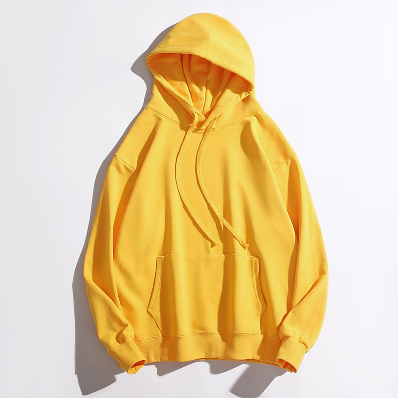 Sustainable Pullover Knitted Unisex Plain Hoodies Customized