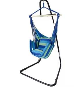 Quality Easy Collapsible Adjustable Heavy Duty Hammock Chair Steel Stand L Shape for Outdoor wholesale