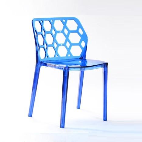 Water Cube Leisure Plastic Chair,LeisureMod Cove Transparent Black Acrylic
