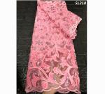 Hot selling French Lace Fabric High Quality Embroidery Velvet Tulle Lace Fabric