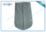Grey Suit And Dress Covers , Non Woven Fabric Bags With PVC Film