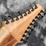 Grand 17 strings bass guitar mahogany body neck rosewood fingerboard wireless