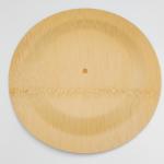 Hotel Round Natural Bamboo Plate 3.5 inch Non pesticides For Fruits