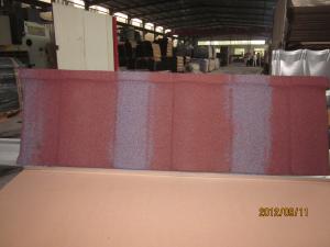 Quality Stone Chip Coated Steel Roof Tile / colour Stone-coated Metal Roofing Tile Sheet wholesale