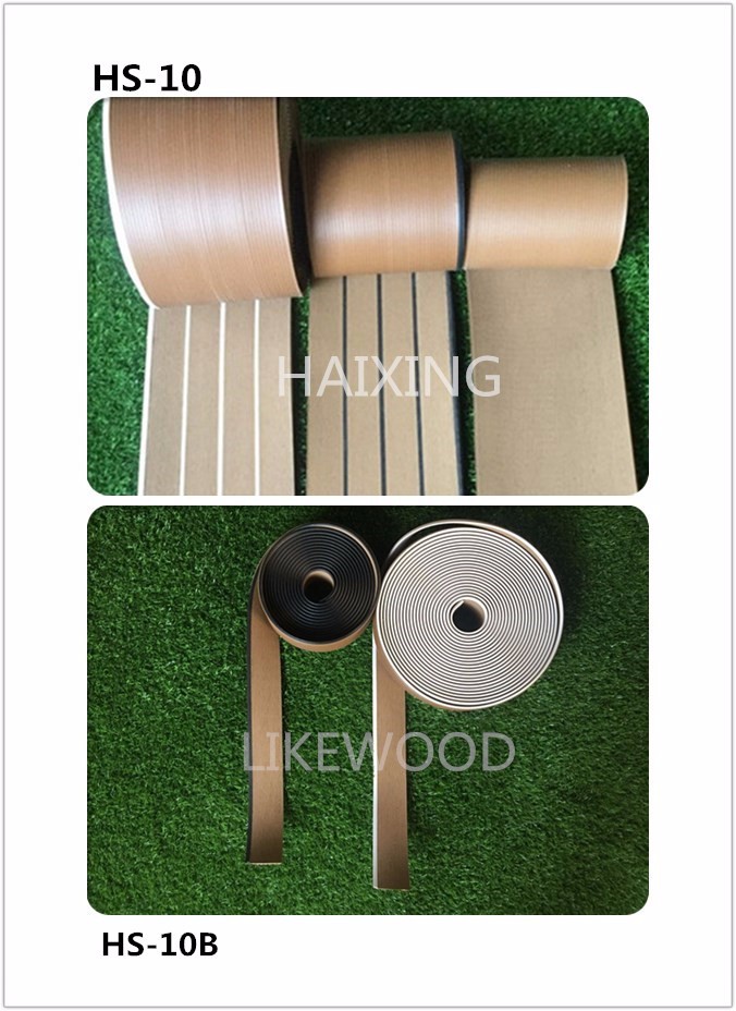 Ship Flooring 2022 Synthetic Teak Yacht Decking Floor Fire Resistance PVC Marine Deck