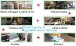 4m*5m plastic cover sheet for furniture, Taped clear HDPE plastic masking film,