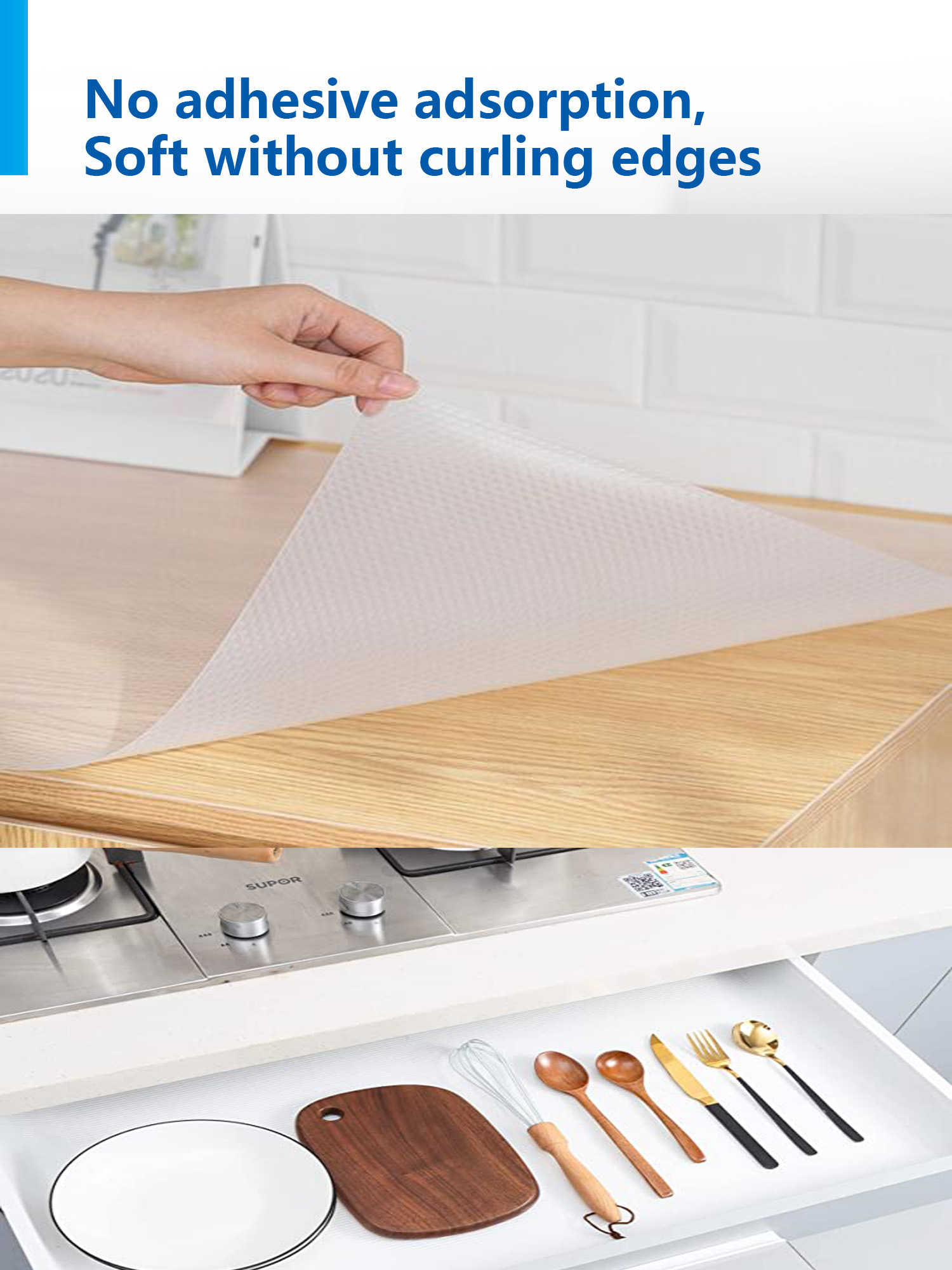 30*45cm Non Slip Shelf Liner for Refrigerator CLASSIC Design Style Can be Customized